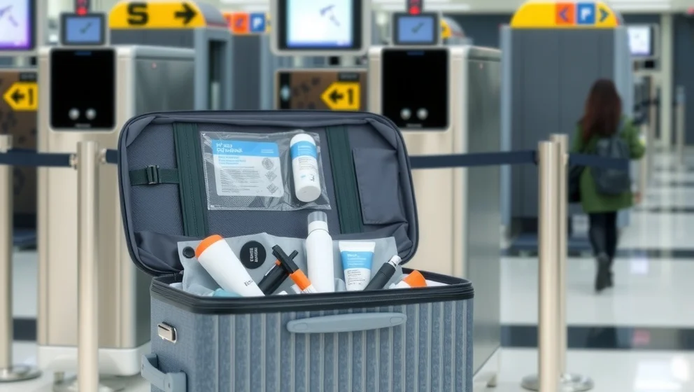 Får man ha hårspray i incheckat bagage